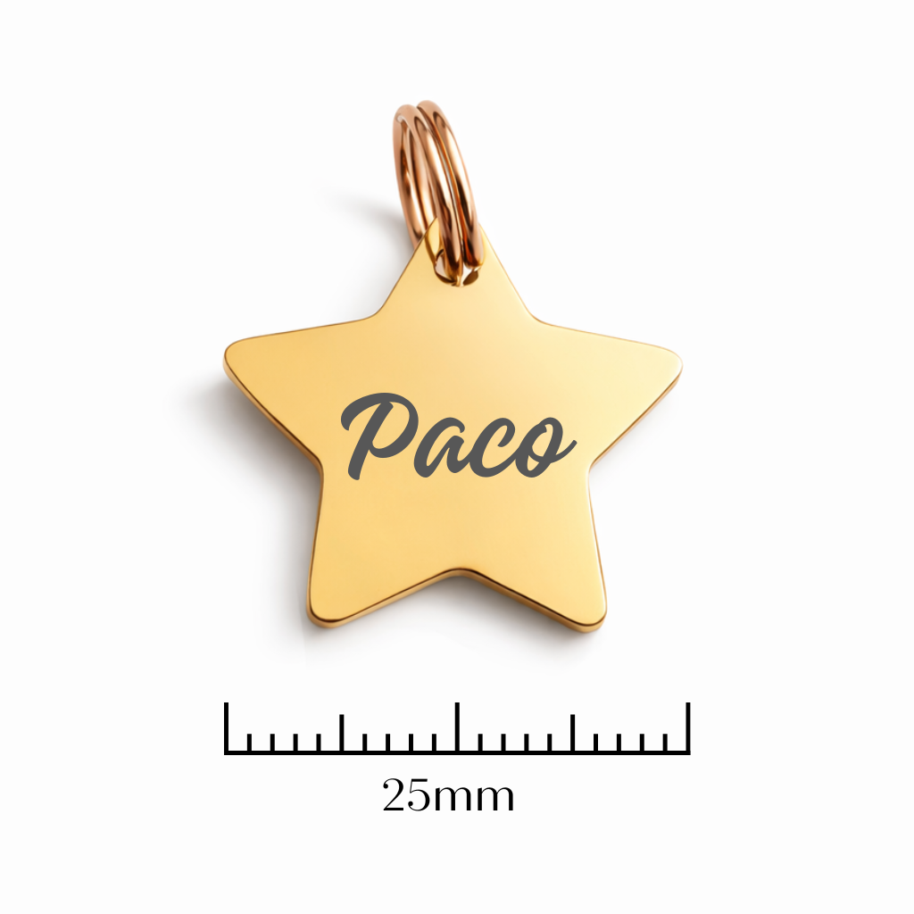 Médaille étoile personnalisée