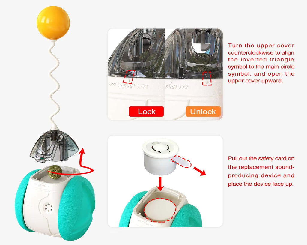 Pet Interactive Wobble Squeaky Toy