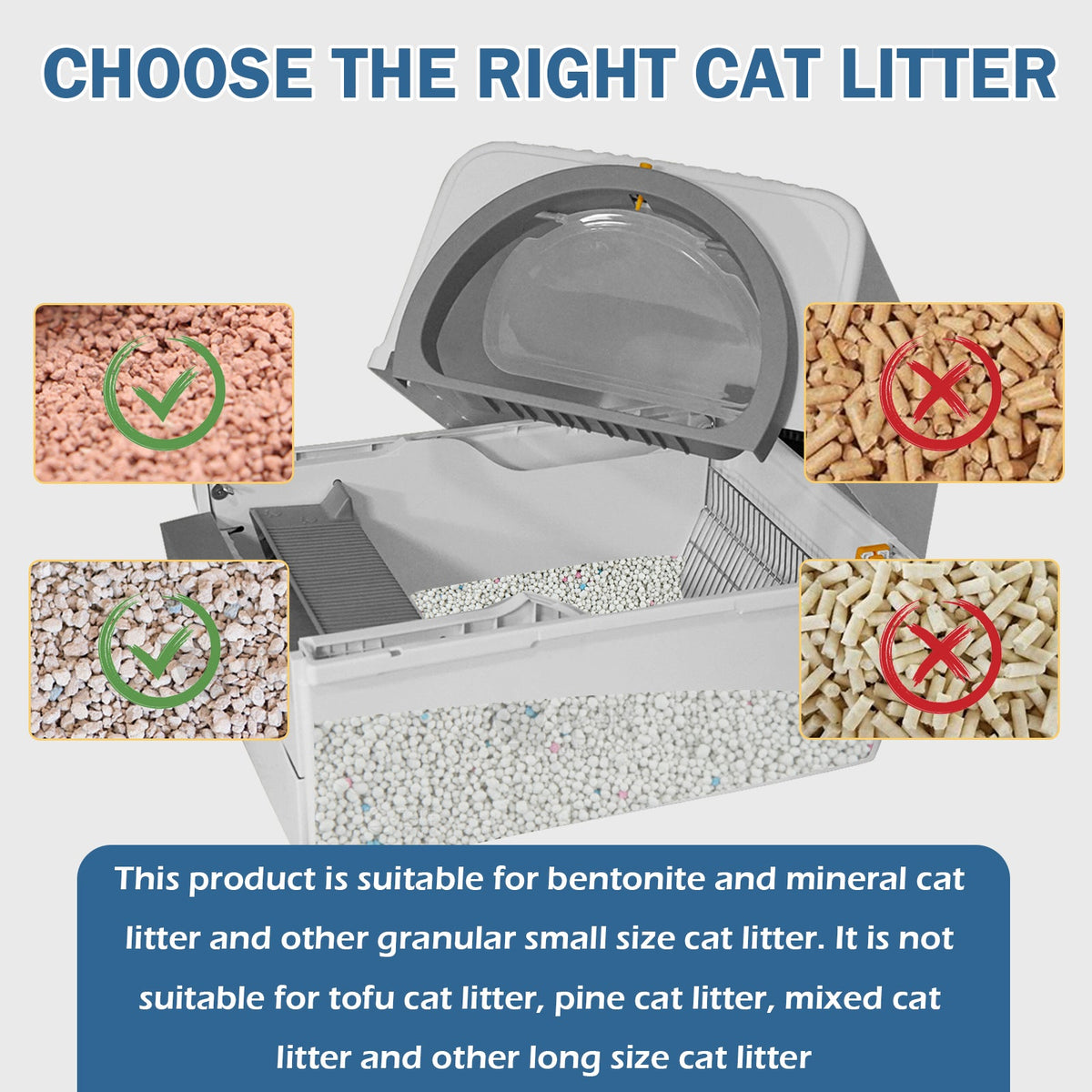 Semi-automatic Cat Litter Box  Pull and Slide rake for Waste Cleaning best design