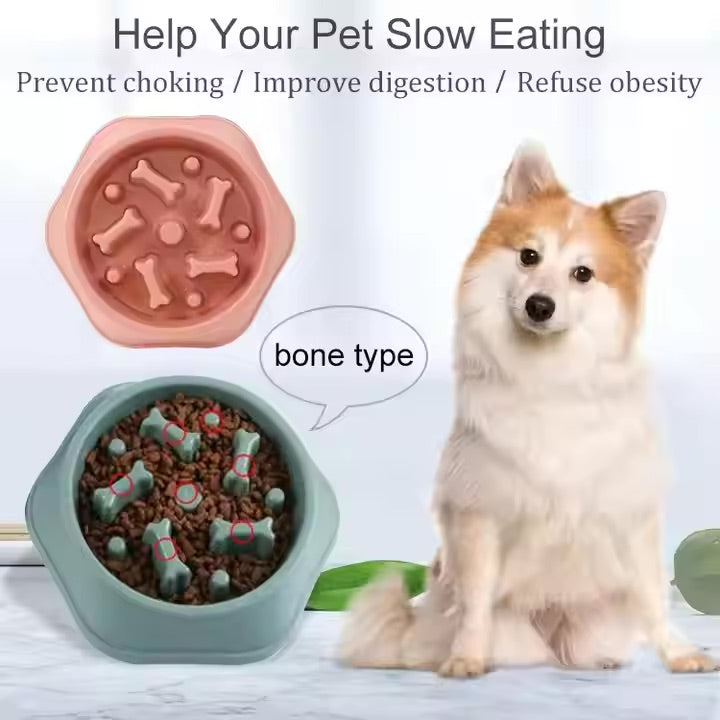 Dog Slow Feeder Bowl | Bone Design