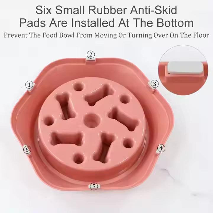 Dog Slow Feeder Bowl | Bone Design