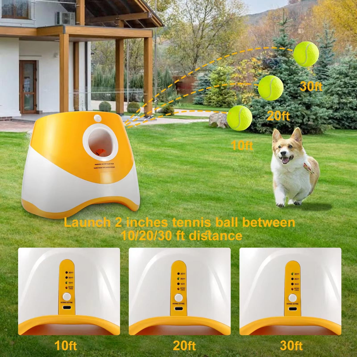 Automatic Dog Ball Launcher Toy