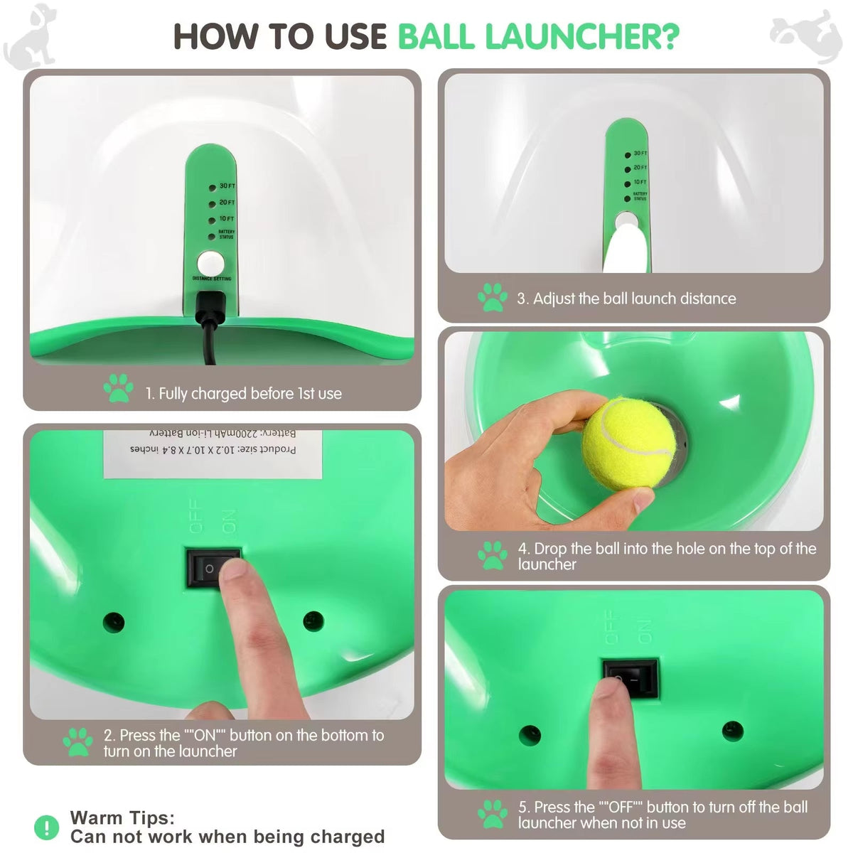 Automatic Dog Ball Launcher Toy