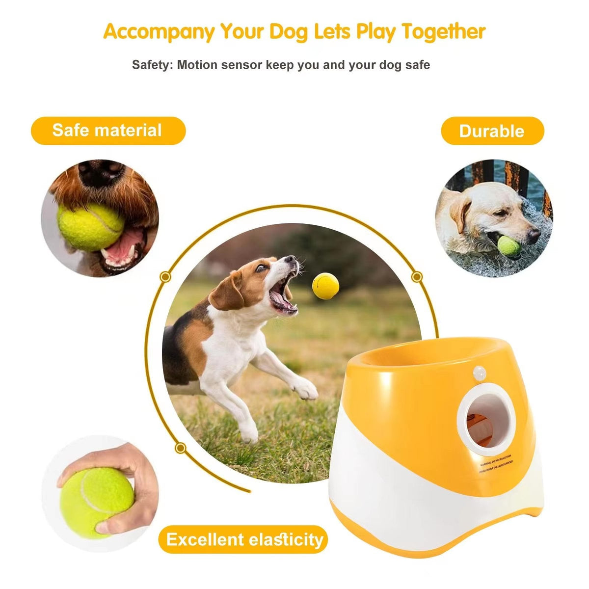 Automatic Dog Ball Launcher Toy