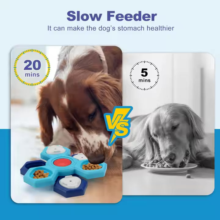 Dog Puzzle Feeder Toy | Honeycomb Design