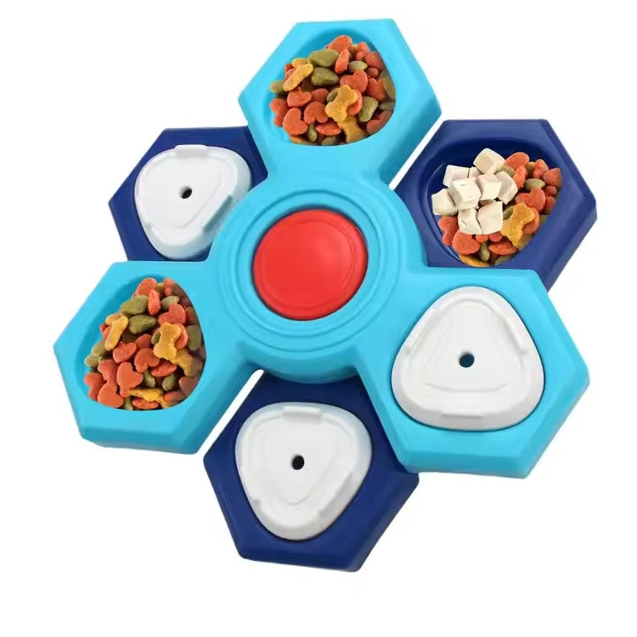 Dog Puzzle Feeder Toy | Honeycomb Design