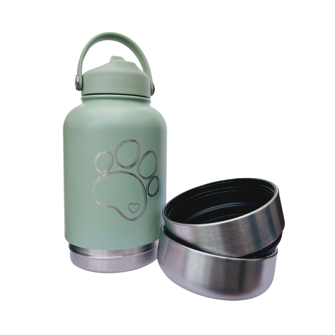 Bouteille de voyage Nelly & Cie 3-en-1 sauge