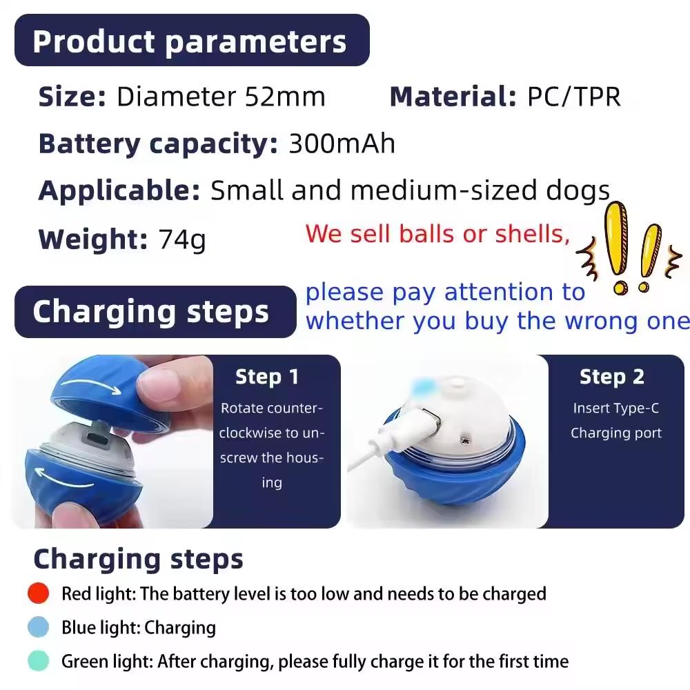 Pet Vibrating Ball Toy