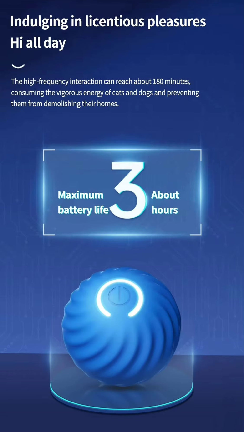 Pet Vibrating Ball Toy
