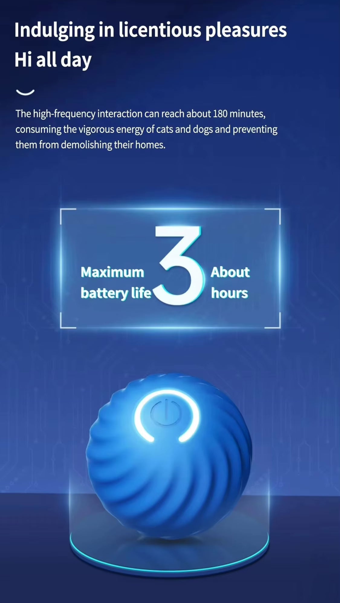 Pet Vibrating Ball Toy