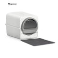 Semi-automatic Cat Litter Box  Pull and Slide rake for Waste Cleaning best design