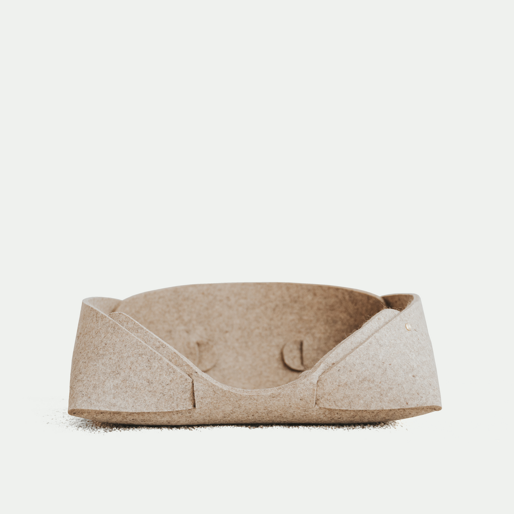 Panier pour animaux et maison en feutre de laine 17x13 | Design minimaliste | MATT™
