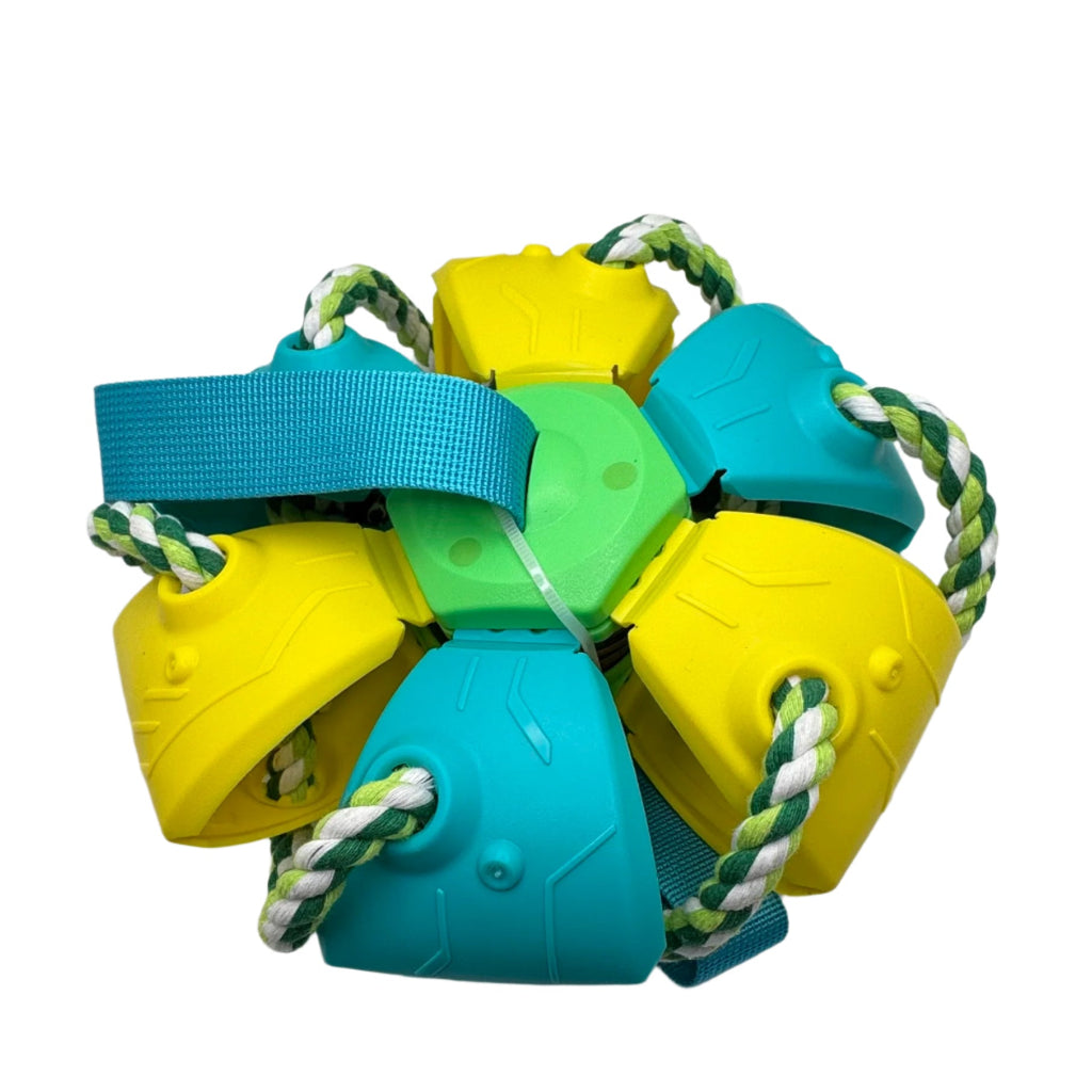 Dog Frisbee Ball Toy with Grab Tabs