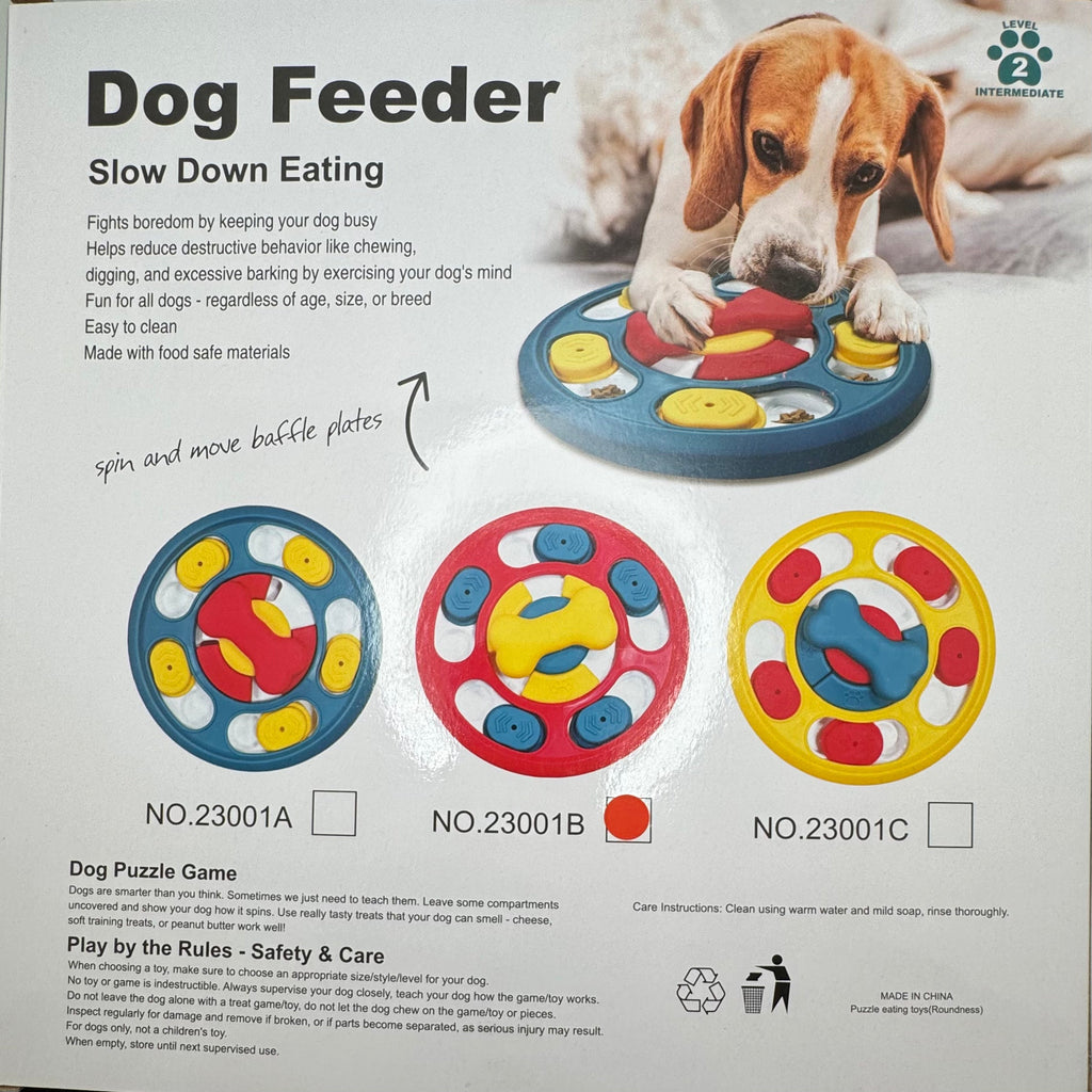 Dog Round Puzzle Feeder Toy