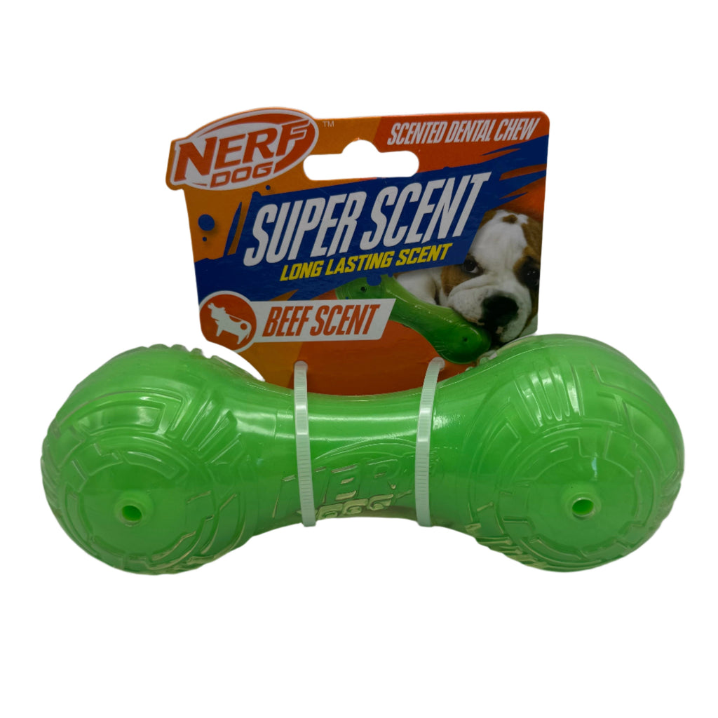 Dog Barbell Chew Toy | Beef Scent