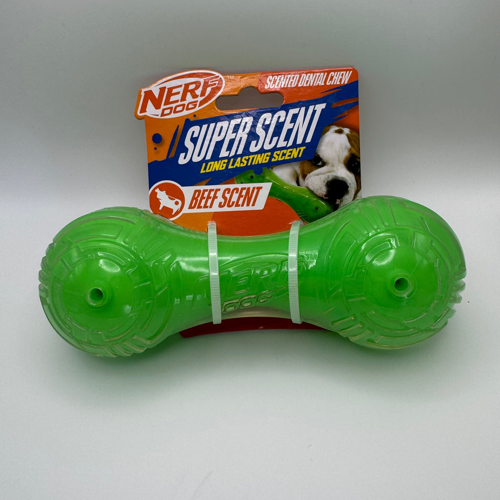 Dog Barbell Chew Toy | Beef Scent