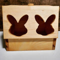 Double Bunny Head Hay Feeding Station