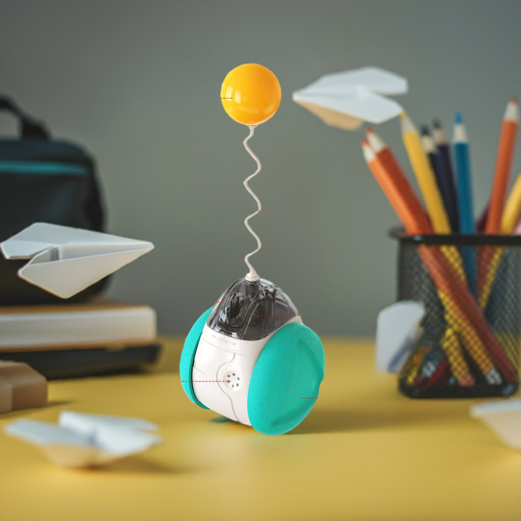 Pet Interactive Wobble Squeaky Toy