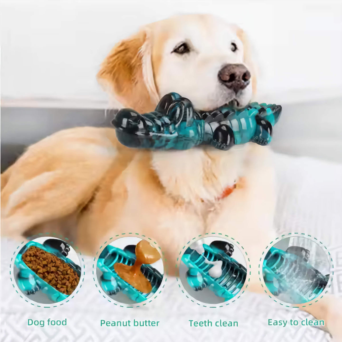 Crocodile Dog Chew Toy for Aggressive Chewers