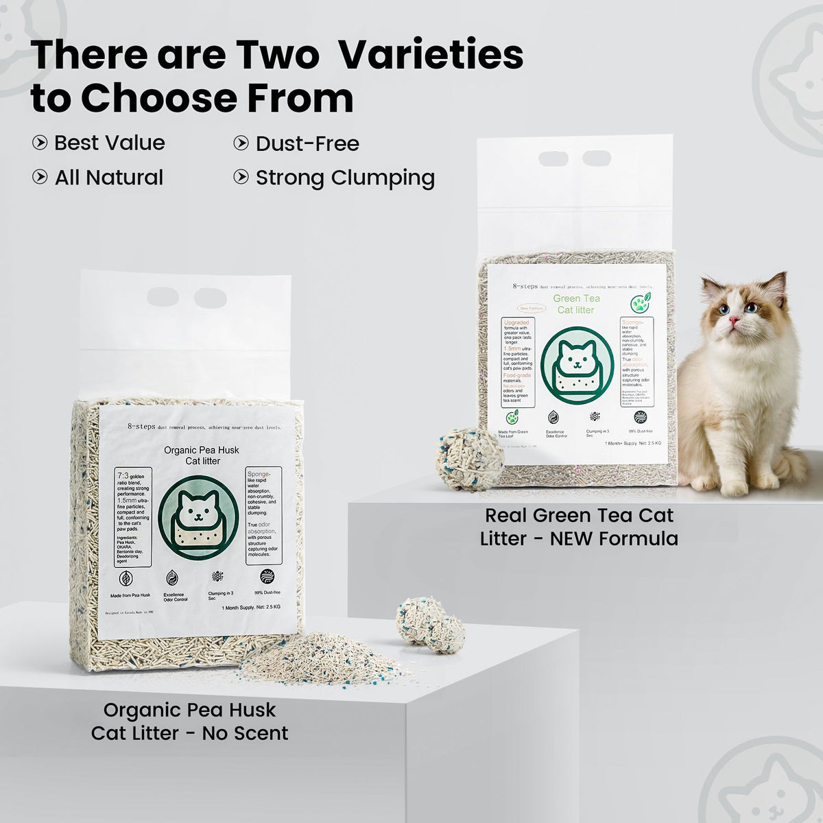 Green Tea Dust-Free Tofu Cat Litter Canada