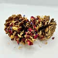 Floral-Dipped Pine Cones