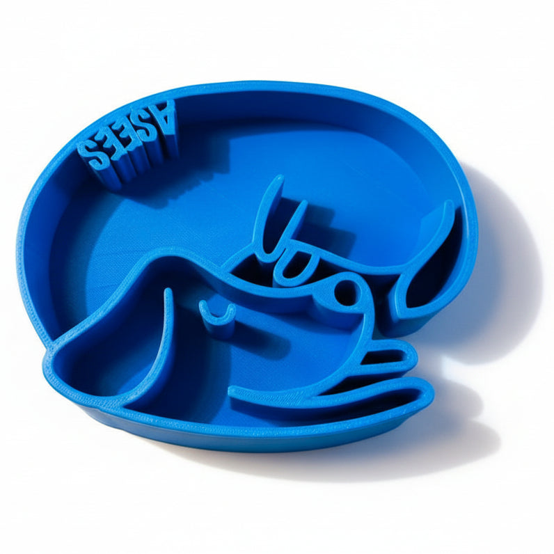 Personalized Pet Puzzle Feeder Bowl | Dog Shaped